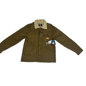 Tony Hawk Mens Sherpa Lined Chore Coat Green Size S NWT
